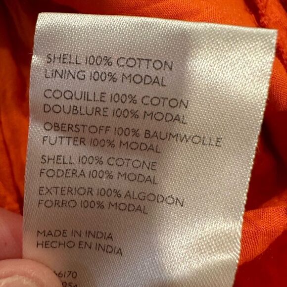 Anthropologie Maeve flirty wrap mini dress lobster - Picture 6 of 6